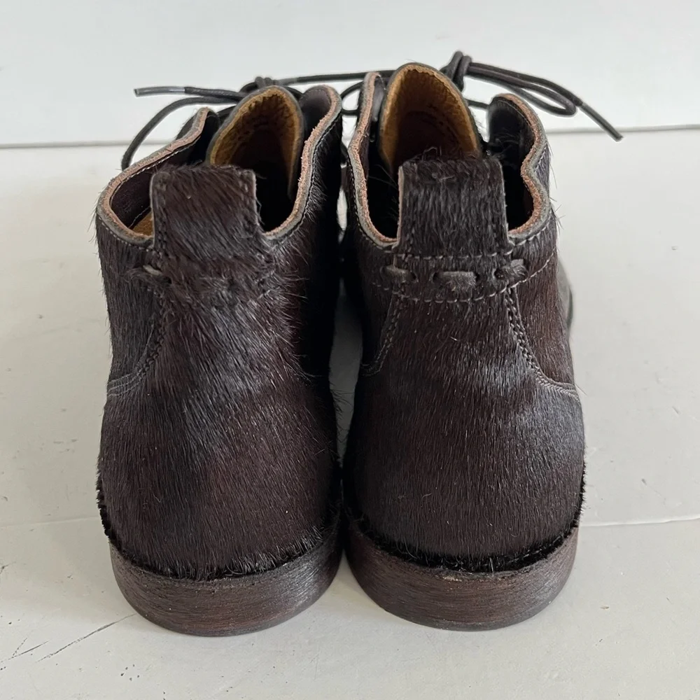 Trask Addy Chukka Calf Hair Leather Boots Brown Size 8.5 M